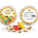 Hạt điều bóc vỏ rang muối xếp tròn LỘC VÀNG 515gr